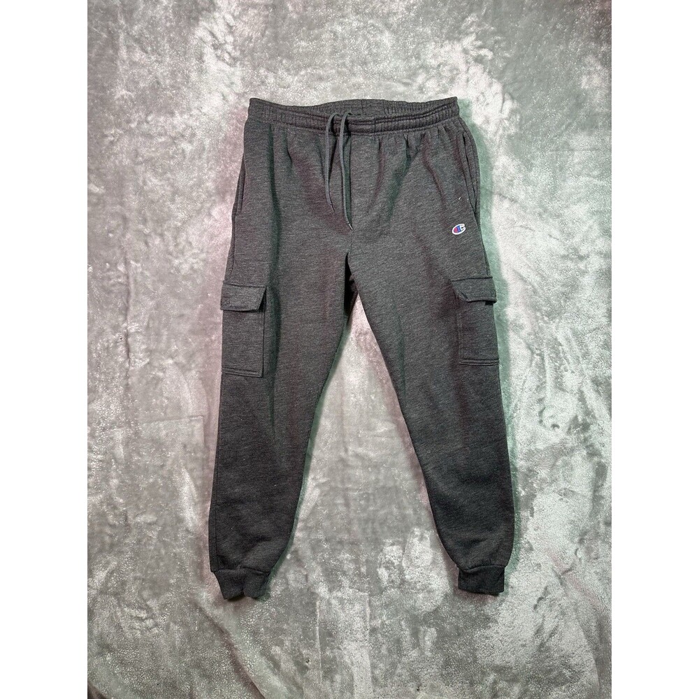 Champion Cargo Fleece Tapered Sweatpants Joggers Men's Size XL Gray